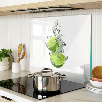 Tagliere in vetro temperato Limoni in acqua frizzante