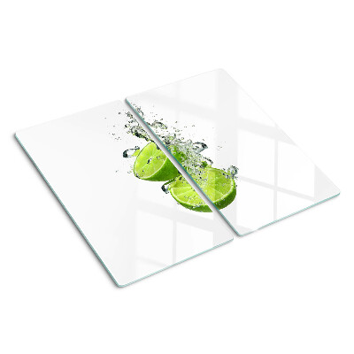 Tagliere in vetro temperato Limoni in acqua frizzante