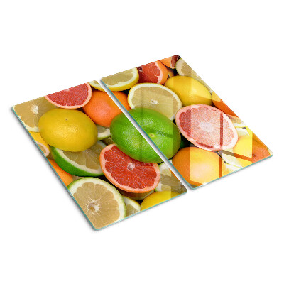 Tagliere in vetro temperato Agrumi a colori
