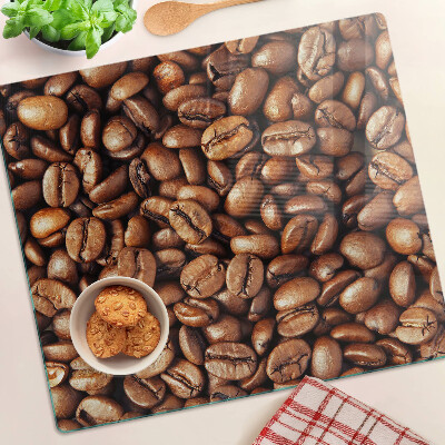 Tagliere in vetro temperato chicchi di caffè