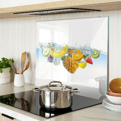 Tagliere in vetro temperato Frutta in acqua