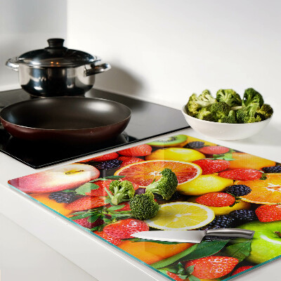 Tagliere in vetro Frutti e bacche tropicali