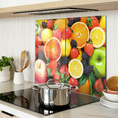 Tagliere in vetro Frutti e bacche tropicali