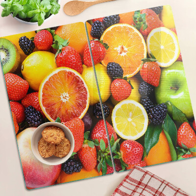 Tagliere in vetro Frutti e bacche tropicali