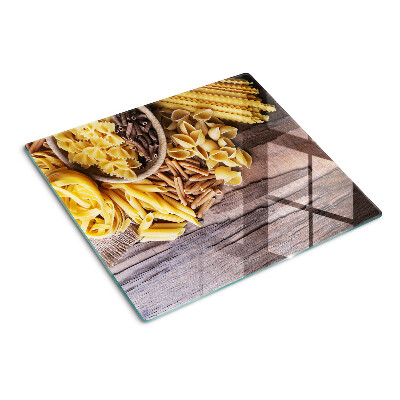 Tagliere in vetro Pasta e accenti di legno