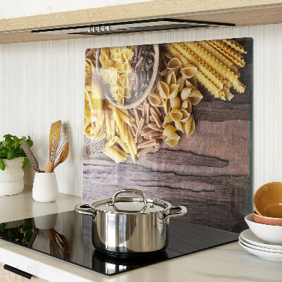 Tagliere in vetro Pasta e accenti di legno