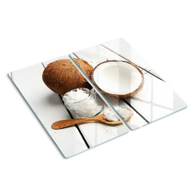 Tagliere in vetro temperato Il cocco e i suoi prodotti