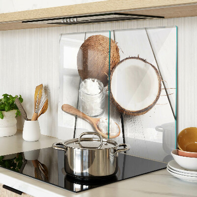 Tagliere in vetro temperato Il cocco e i suoi prodotti