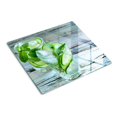 Tagliere in vetro Cocktail alla menta e cetriolo