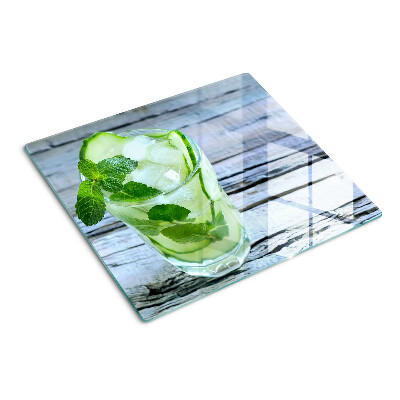 Tagliere in vetro Cocktail rinfrescante alla menta