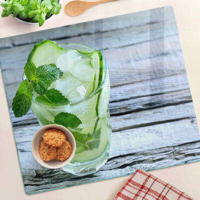 Tagliere in vetro Cocktail rinfrescante alla menta