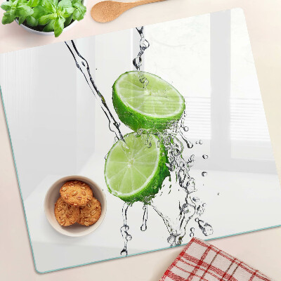 Tagliere in vetro temperato Limoni in acqua