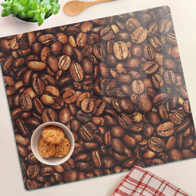 Tagliere in vetro temperato chicchi di caffè