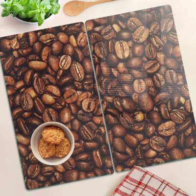 Tagliere in vetro temperato chicchi di caffè