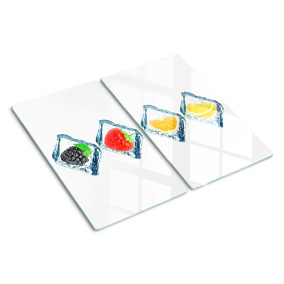 Tagliere in vetro Frutta nel ghiaccio