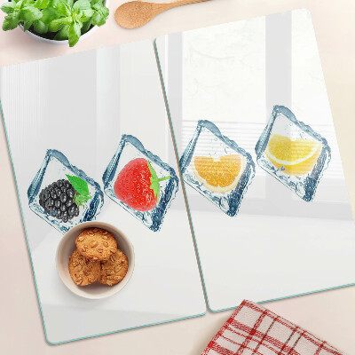 Tagliere in vetro Frutta nel ghiaccio