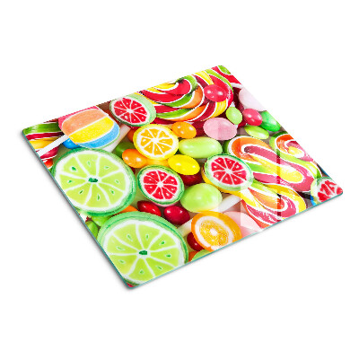 Tagliere in vetro temperato Caramelle dolci e frutta
