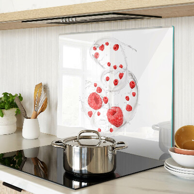 Tagliere in vetro temperato Bolle di lampone nell'acqua
