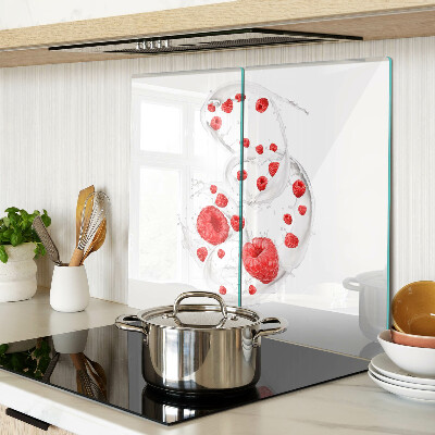 Tagliere in vetro temperato Bolle di lampone nell'acqua
