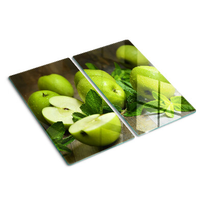 Tagliere in vetro Mele verdi alla menta