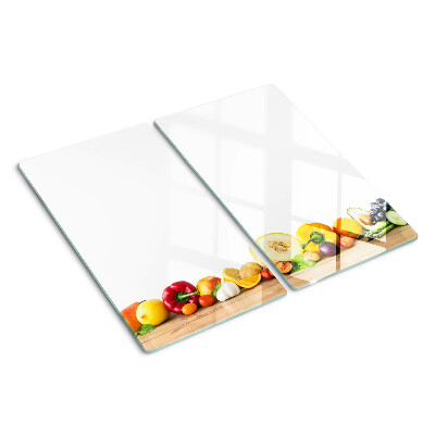 Tagliere in vetro Frutta su una tavola