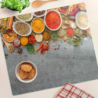Tagliere in vetro Spezie ed erbe aromatiche
