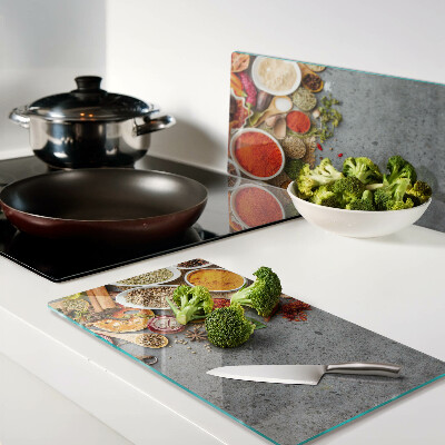 Tagliere in vetro Spezie ed erbe aromatiche