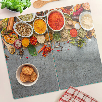 Tagliere in vetro Spezie ed erbe aromatiche