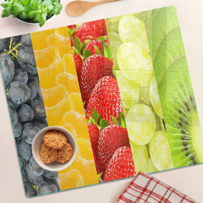 Tagliere in vetro Frutta a strisce