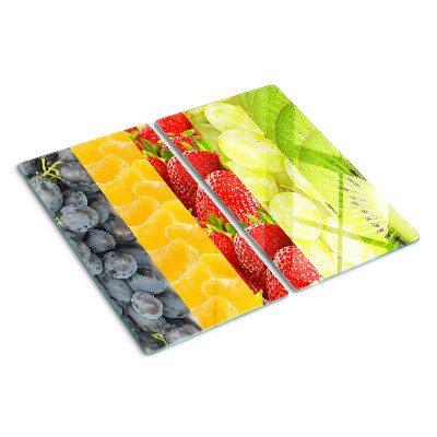 Tagliere in vetro Frutta a strisce