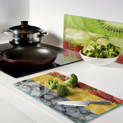 Tagliere in vetro Frutta a strisce