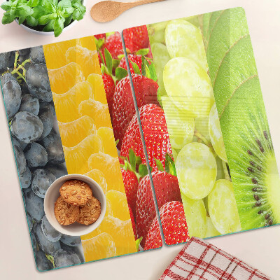 Tagliere in vetro Frutta a strisce