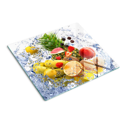 Tagliere in vetro temperato Frutta in acqua