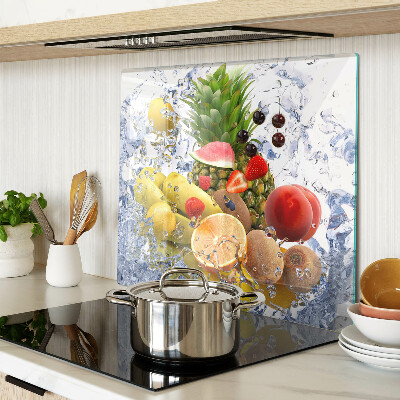 Tagliere in vetro temperato Frutta in acqua