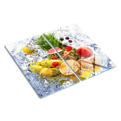 Tagliere in vetro temperato Frutta in acqua