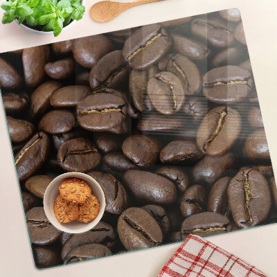 Tagliere in vetro temperato chicchi di caffè