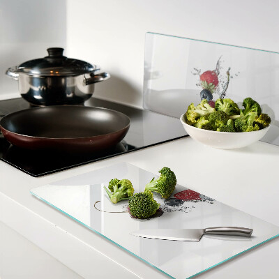 Tagliere in vetro temperato Frutta in acqua
