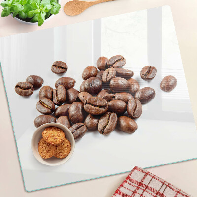 Tagliere in vetro temperato chicchi di caffè