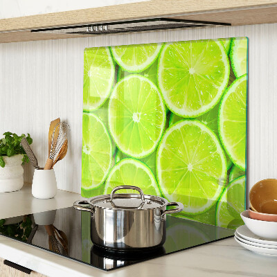 Tagliere in vetro fette di lime