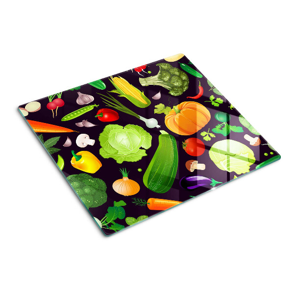 Tagliere in vetro Verdure ed erbe aromatiche