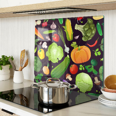 Tagliere in vetro Verdure ed erbe aromatiche