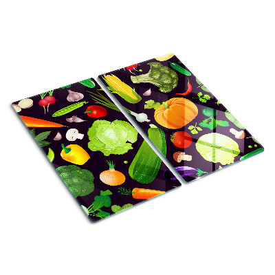 Tagliere in vetro Verdure ed erbe aromatiche
