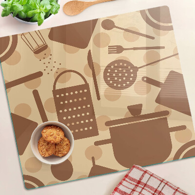 Tagliere in vetro Accessori da cucina retrò