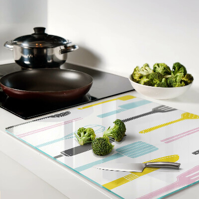 Tagliere in vetro Utensili da cucina in colori pastello
