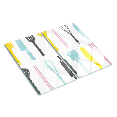 Tagliere in vetro Utensili da cucina in colori pastello