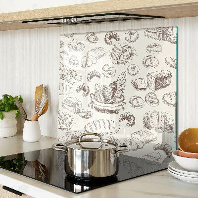 Tagliere in vetro temperato Prodotti da forno e snack dolci
