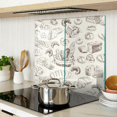 Tagliere in vetro temperato Prodotti da forno e snack dolci