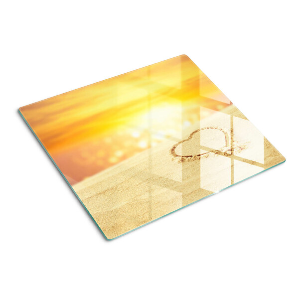 Tagliere in vetro temperato Spiaggia al tramonto
