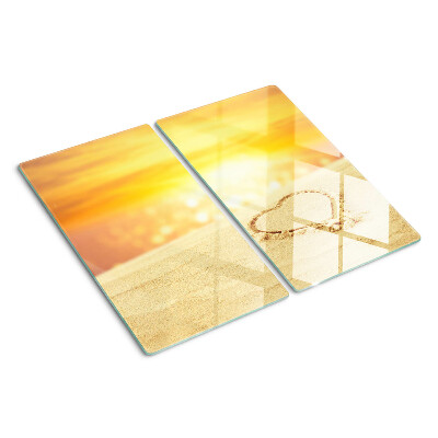 Tagliere in vetro temperato Spiaggia al tramonto