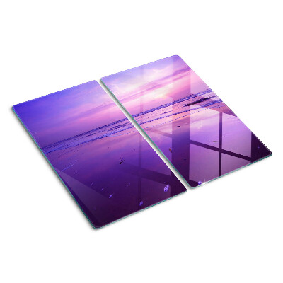Tagliere in vetro Tramonto sul mare